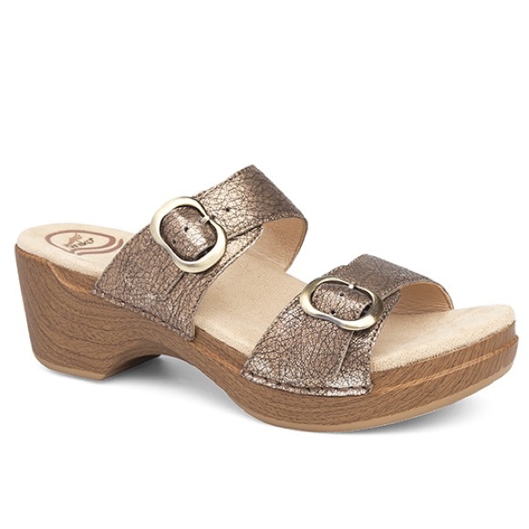 dansko gold sandals